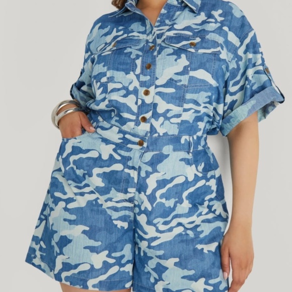 Pants - Camouflage Romper